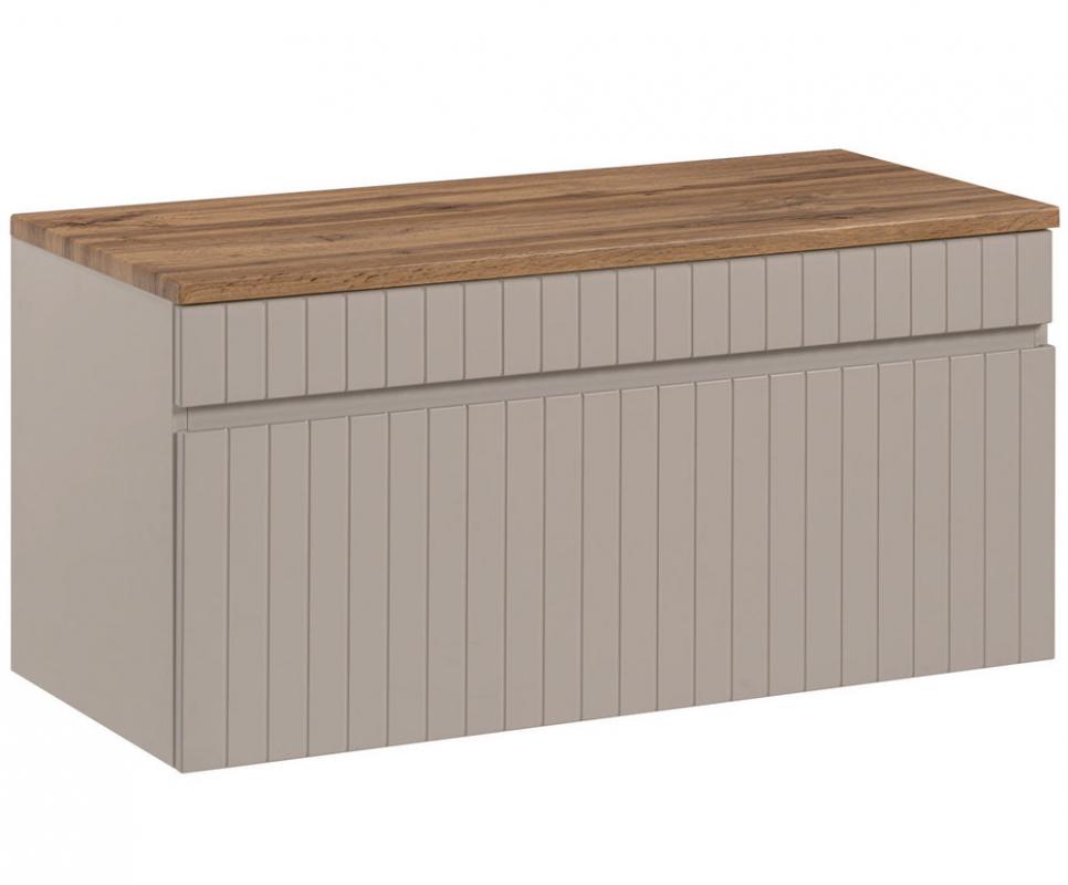 Set koupelnová skříňka pod umyvadlo ICONIC CASHMERE 100cm s deskou