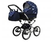 Kočárek 3v1 Margaret Exclusive Navy Blue Star