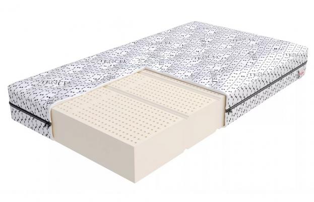 Latexová matrace VALORE TENCLE 90x200 cm s visco pěnou 19 cm