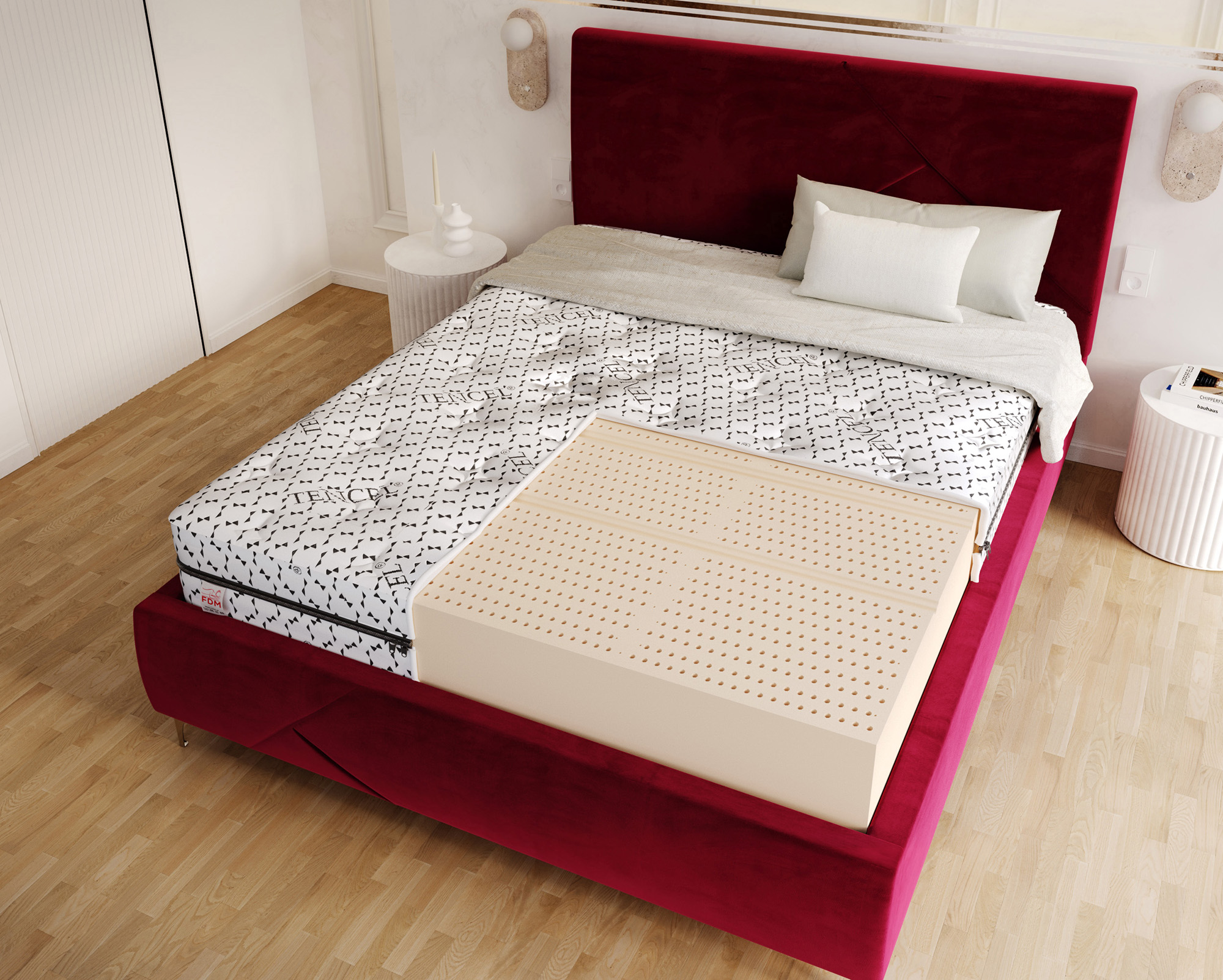 Latexová matrace VALORE TENCEL 160x200x19cm