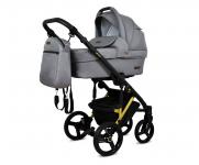 Kočárek 3v1 BabyLux UZO GOLD STEEL