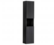 Koupelnová vysoká skříňka NOVA BLACK 140 cm