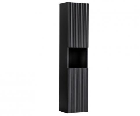 Koupelnová vysoká skříňka NOVA BLACK 140 cm