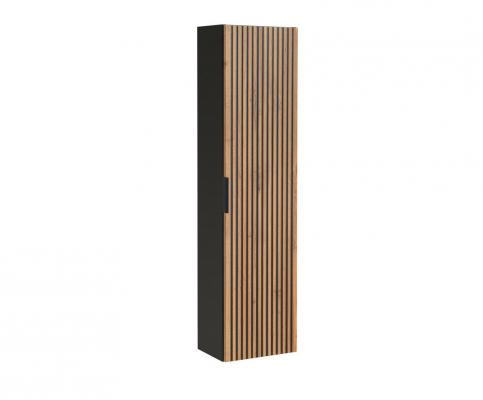 Koupelnová vysoká skřínka XILO BLACK WOTAN 140 cm