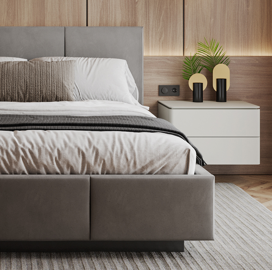 Čalouněná postel AVEIRO 120x200 s kovovým zdvižným roštem GRAFIT