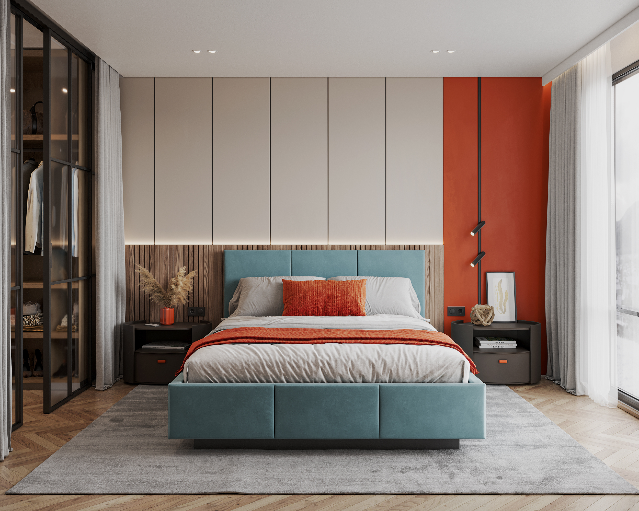 Čalouněná postel AVEIRO 160x200 s kovovým zdvižným roštem TYRKYSOVÁ