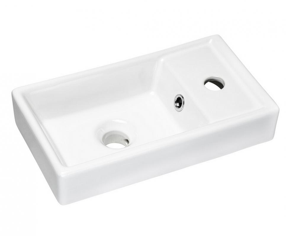 Keramické umyvadlo VEDEA 40 cm, bílá - lesklá