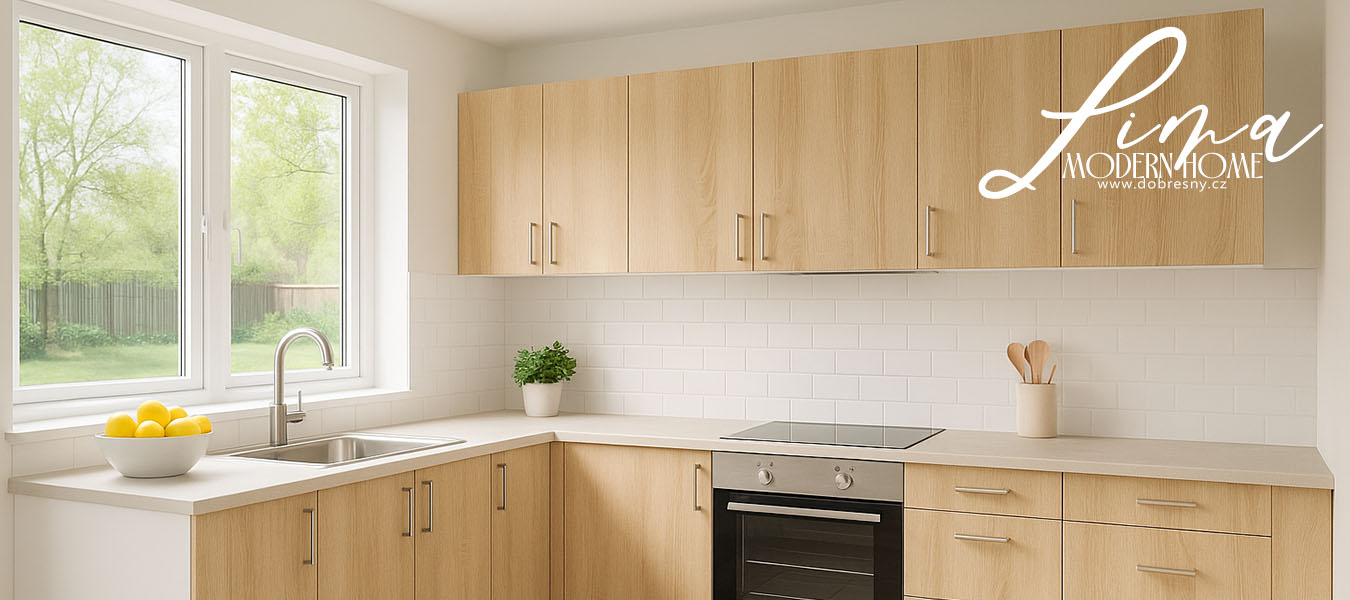 Kuchyňská skříňka LIMA šířka 50cm výška 72cm Dub Sonoma / Bílá