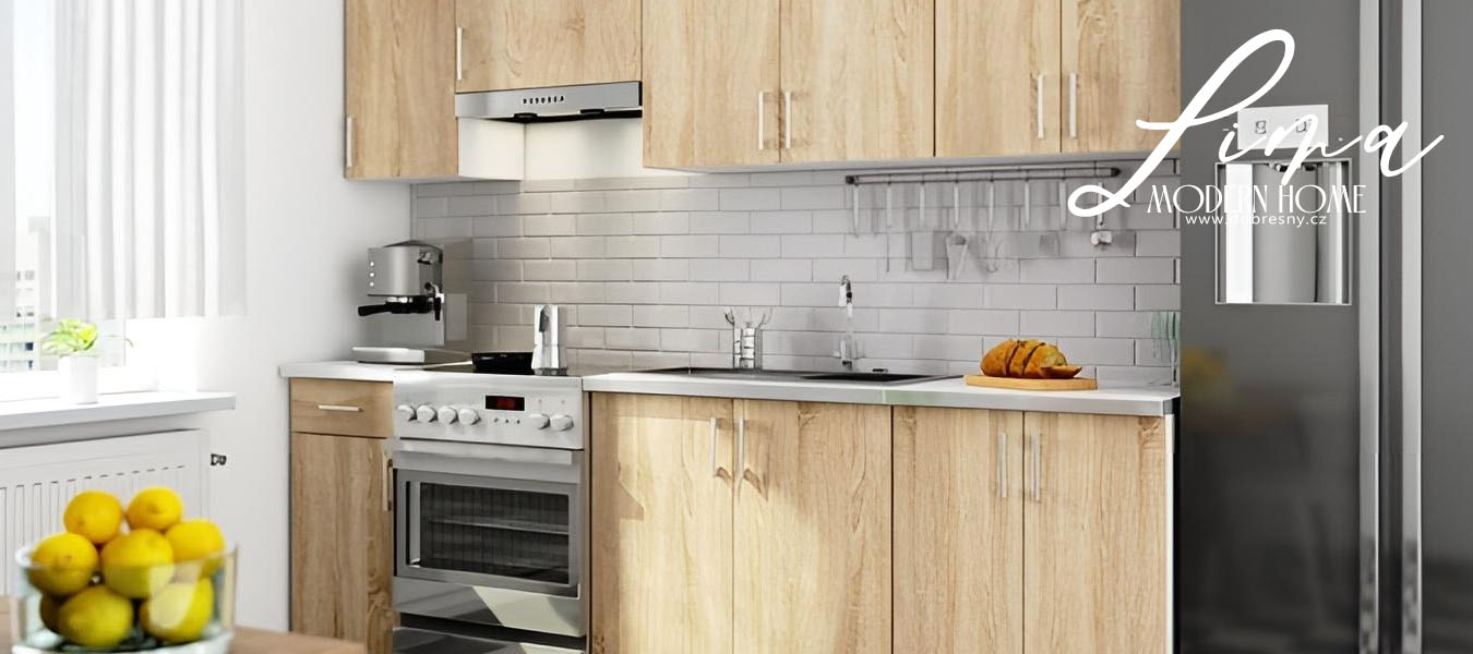 Kuchyňská skříňka LIMA šířka 60cm výška 72cm Dub Sonoma / Bílá