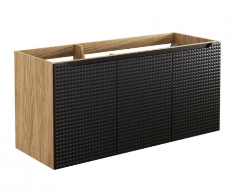Koupelnová skříňka pod umyvadlo LUXOR BLACK 120 cm