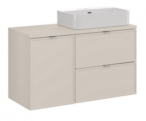 Koupelnová skříňka BELLA CASHMERE 100cm + deska + umyvadlo + prádelní koš