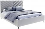 Čalouněná postel ELEGANTE 90x200 Steel Paris s úložným prostorem kovový rošt