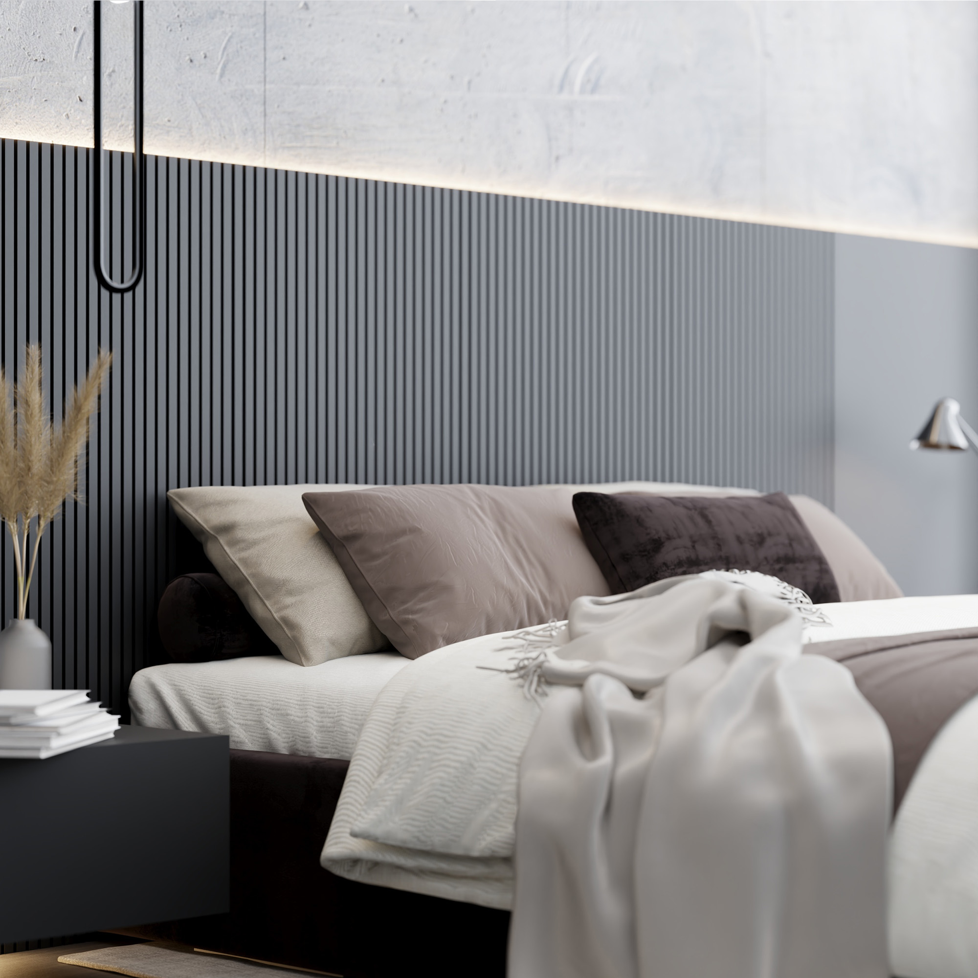 Čalouněná postel ORLANDO 160x200 Černá Trinity s úložným prostorem kovový rošt