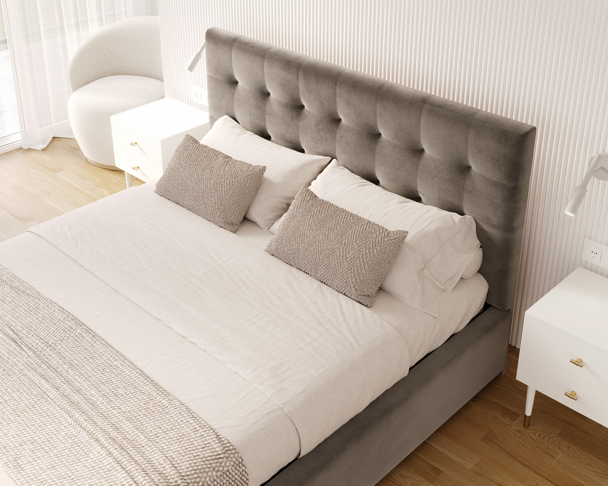 Čalouněná postel LUCERNA 120x200 Grafit Trinity s úložným prostorem kovový rošt