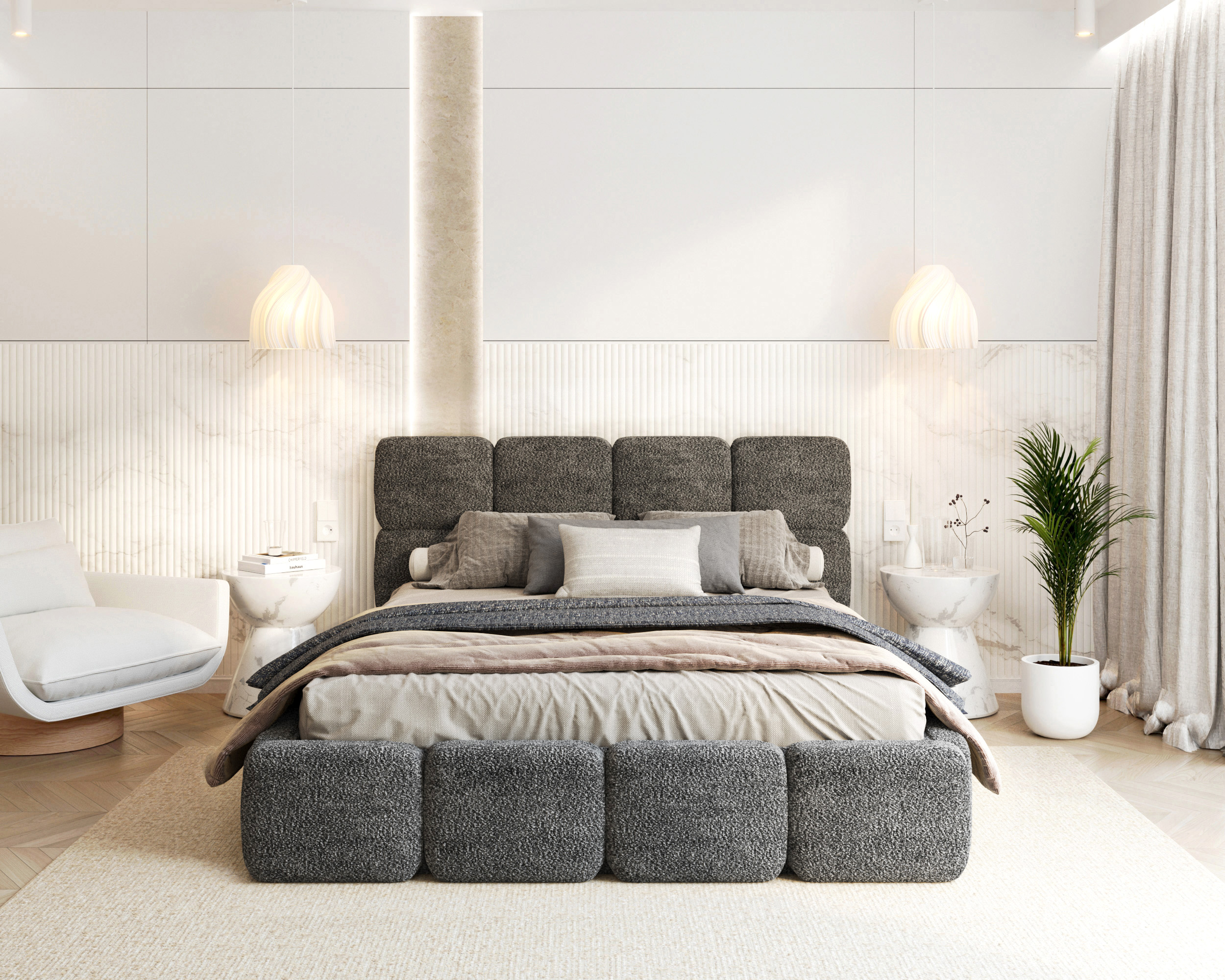 Čalouněná postel DELICATO 140x200 cm Černá Cleo s úložným prostorem kovový rošt