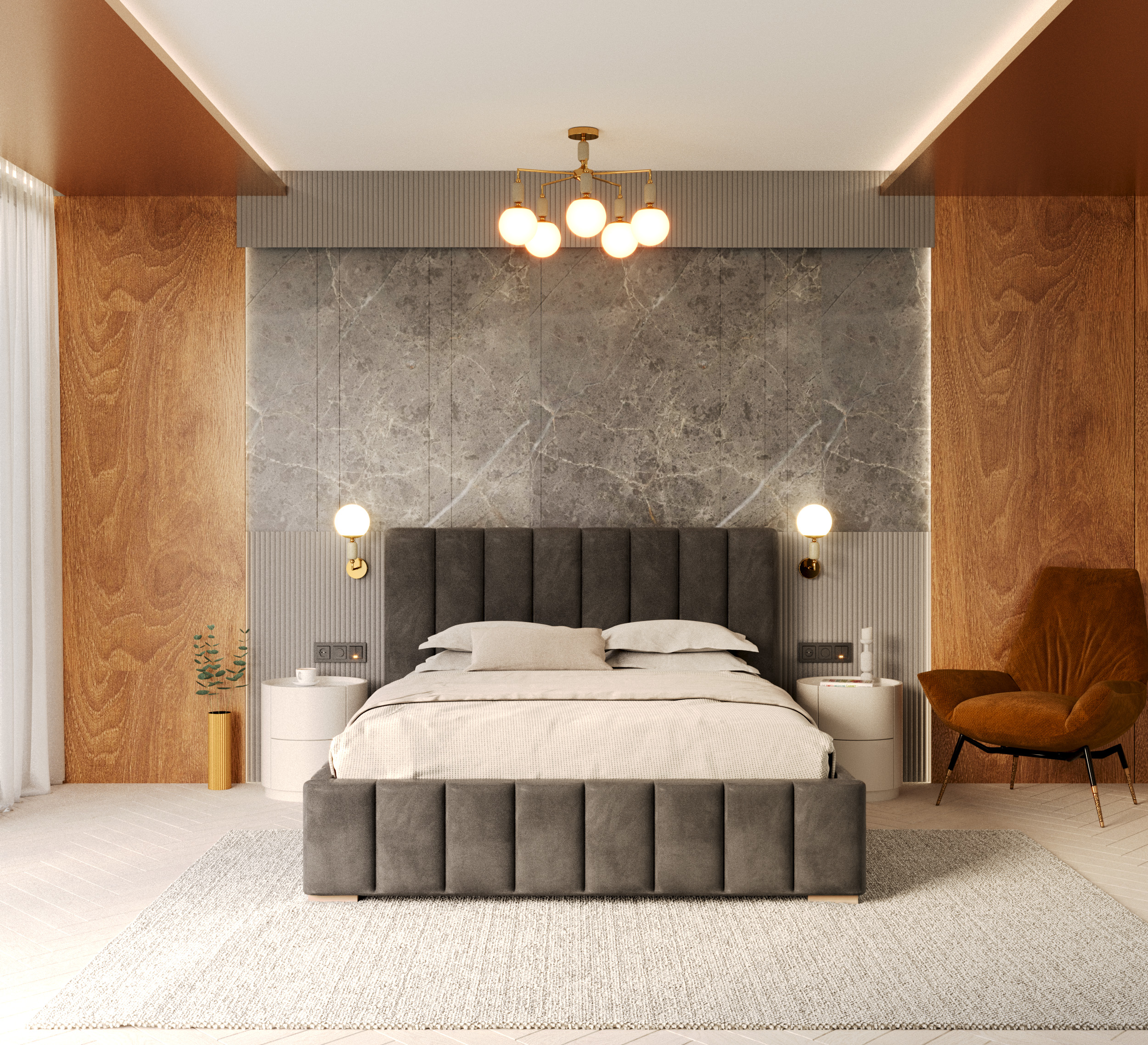 Čalouněná postel AUSTIN 160x200 cm Grafit Trinity s úložným prostorem kovový rošt