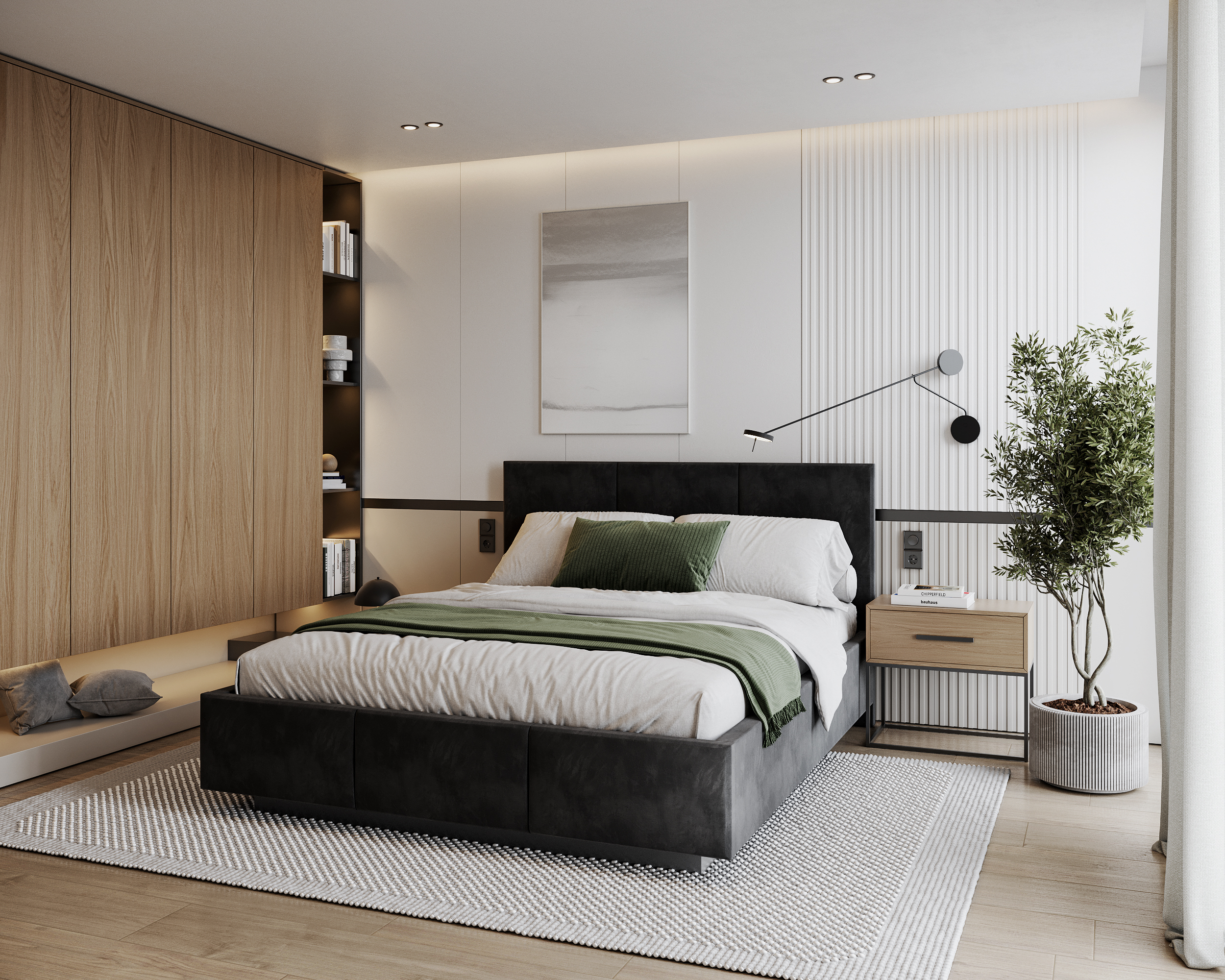 Čalouněná postel AVEIRO 180x200 s kovovým zdvižným roštem PARIS ČERNÁ