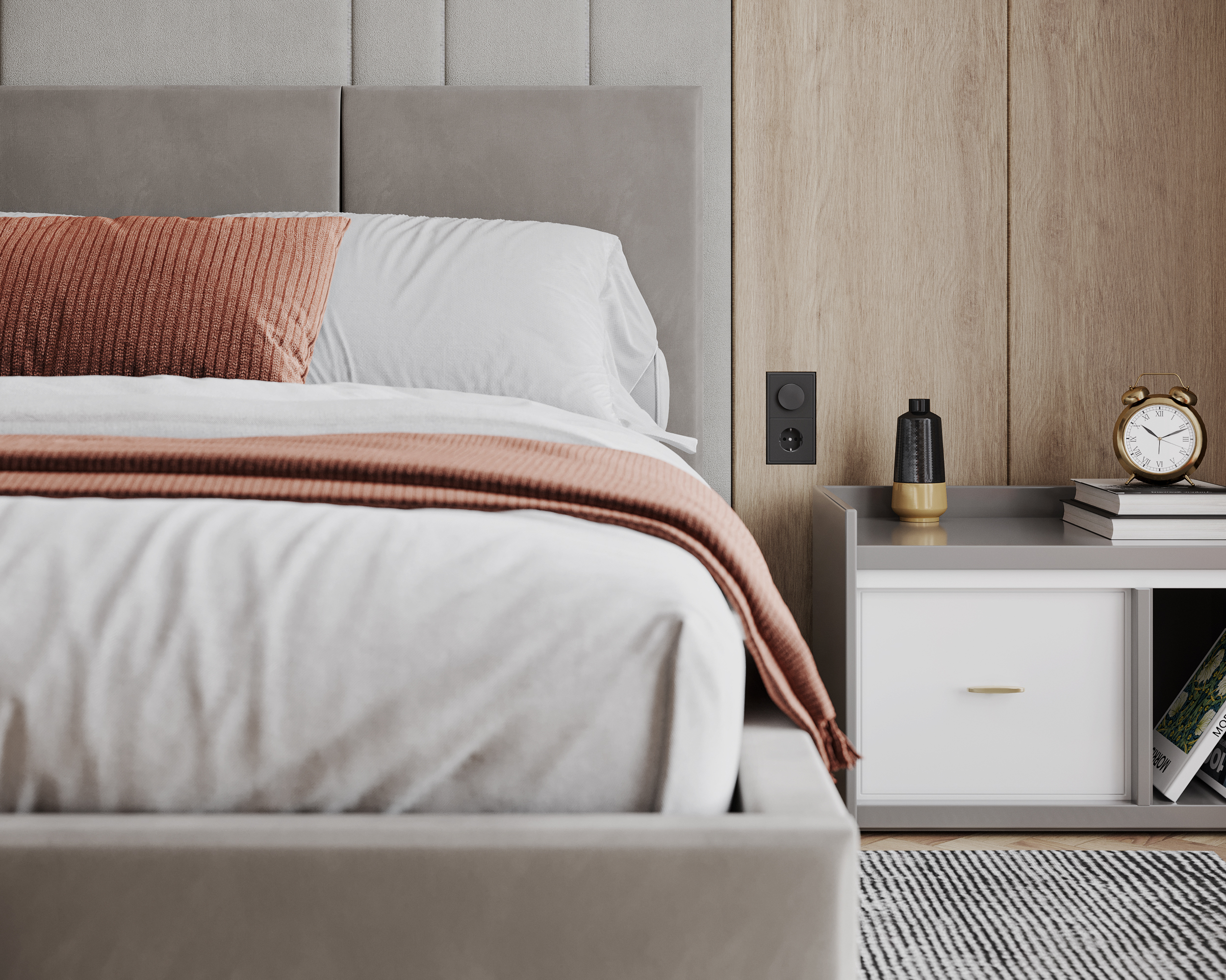 Čalouněná postel AVEIRO 180x200 s kovovým zdvižným roštem PARIS Mousse Béžová