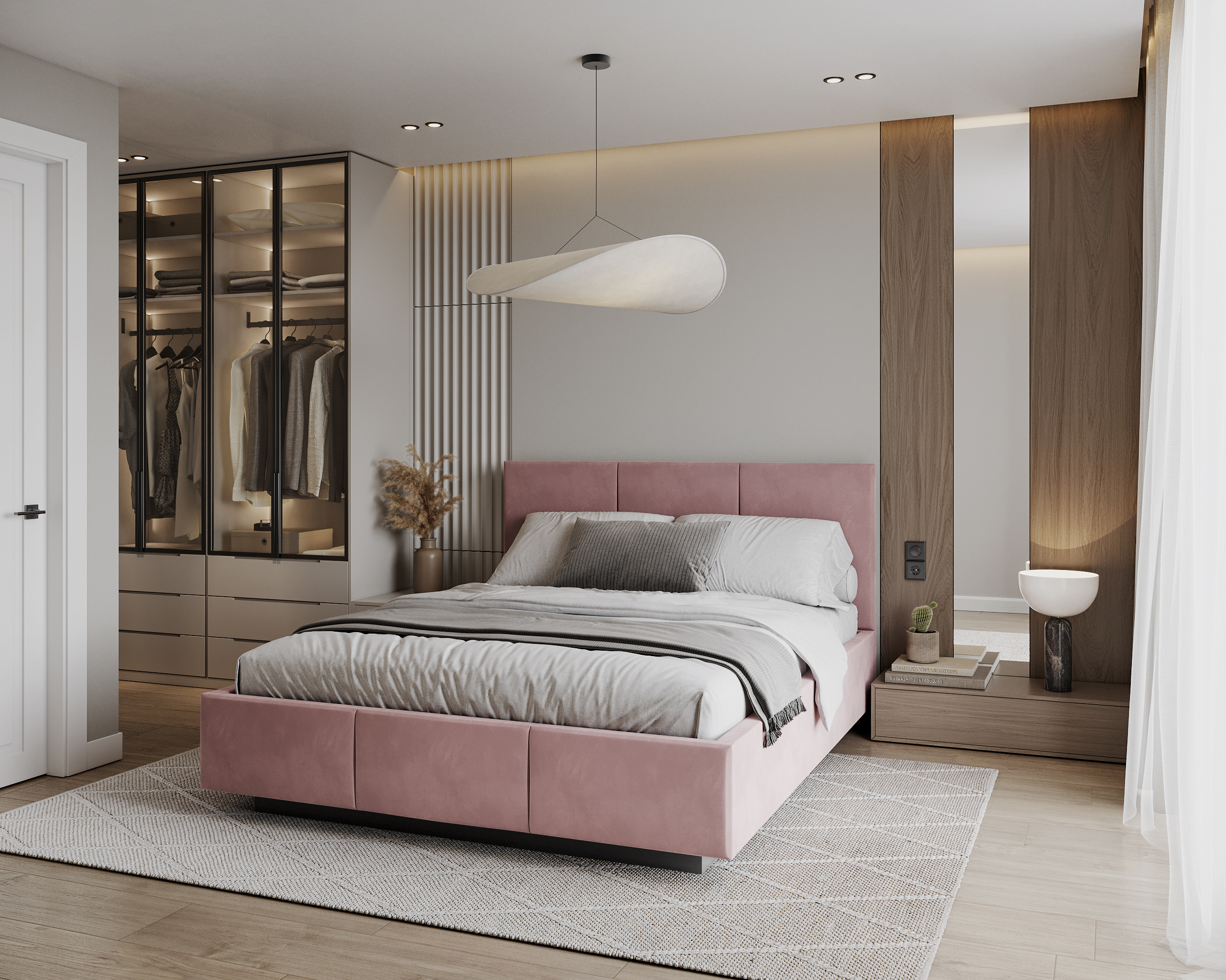 Čalouněná postel AVEIRO 140x200 s kovovým zdvižným roštem PARIS RŮŽOVÁ