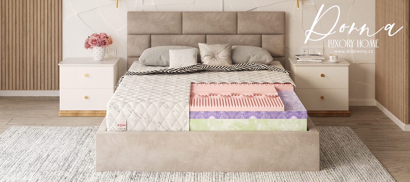 Pěnová matrace DONNA SILVERCARE 80x200 cm 29 cm