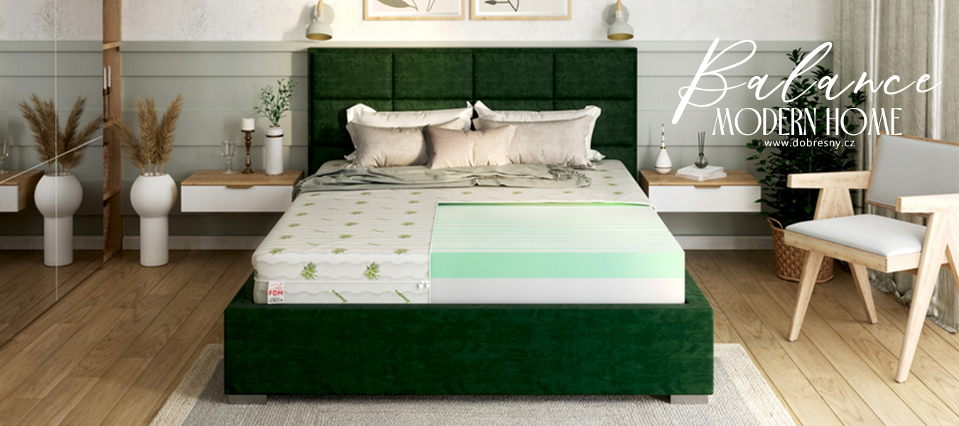 Pěnová matrace BALANCE 80x200 cm 20 cm ALOE VERA