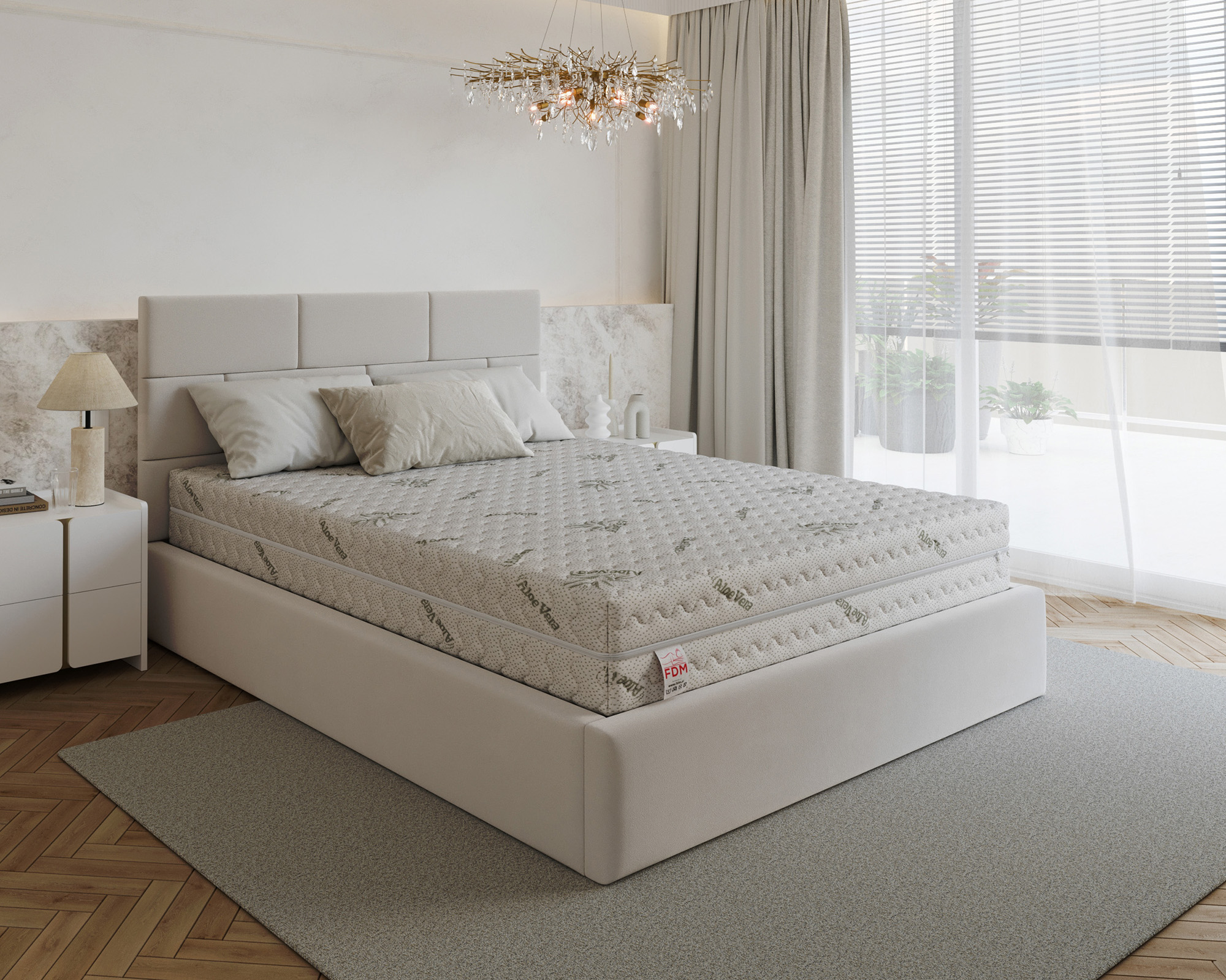 Pěnová matrace BALANCE 120x200 cm 20 cm ALOE VERA