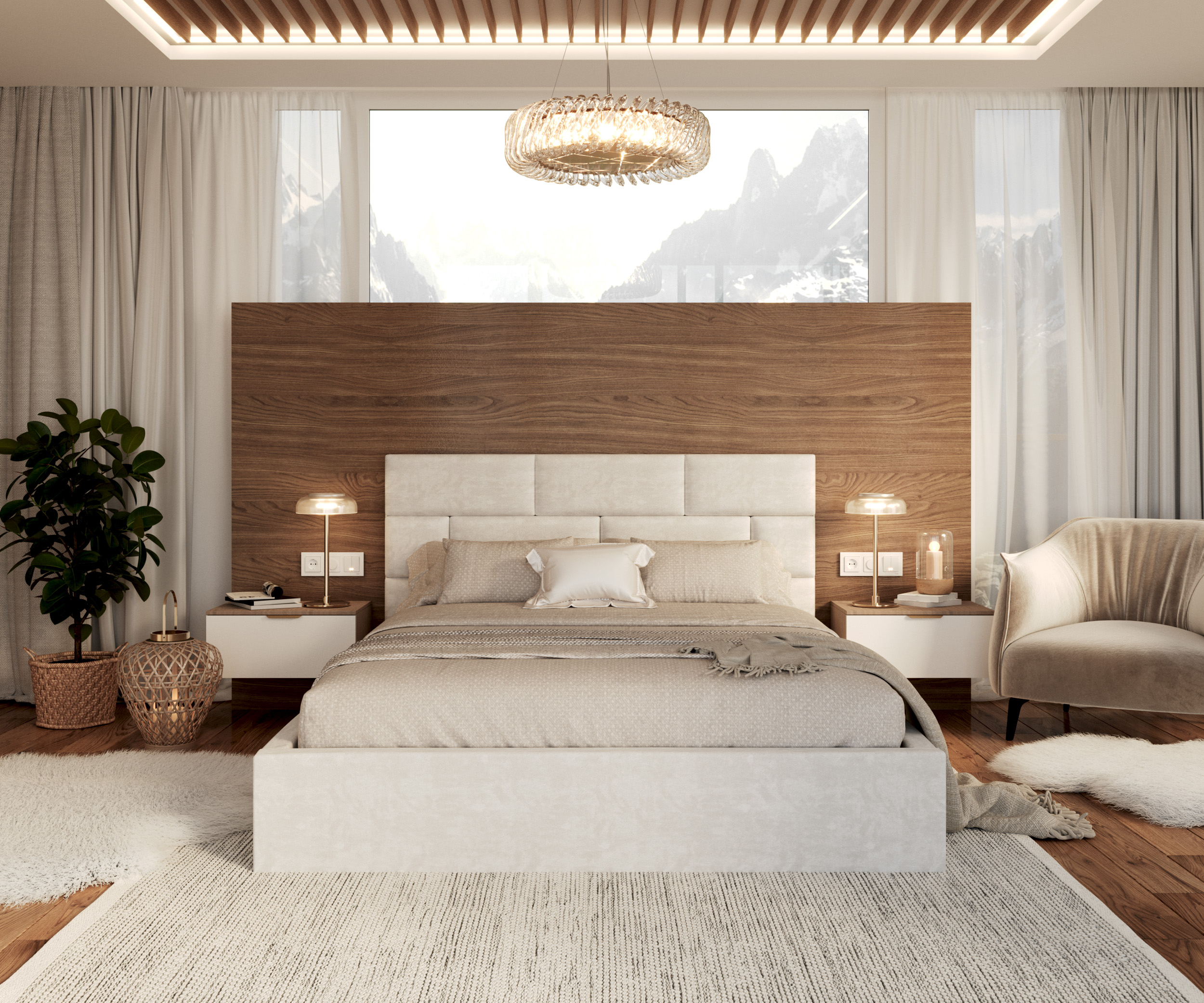 Čalouněná postel PASADENA 90x200 s kovovým roštem BÍLÁ