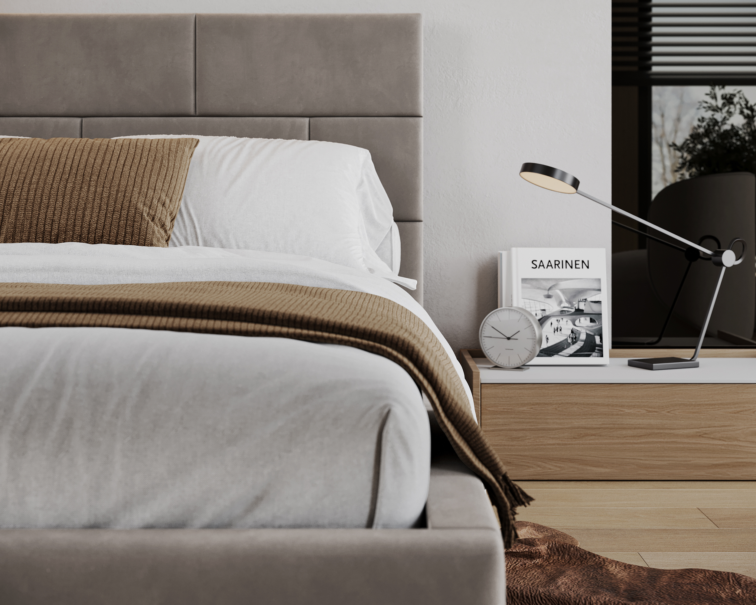 Čalouněná postel PASADENA PARIS 120x200 s kovovým roštem BÉŽOVÁ