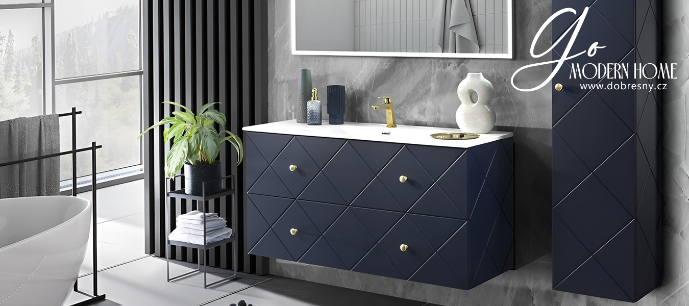 Zápustné keramické umyvadlo GO 100 cm, bílý lesk