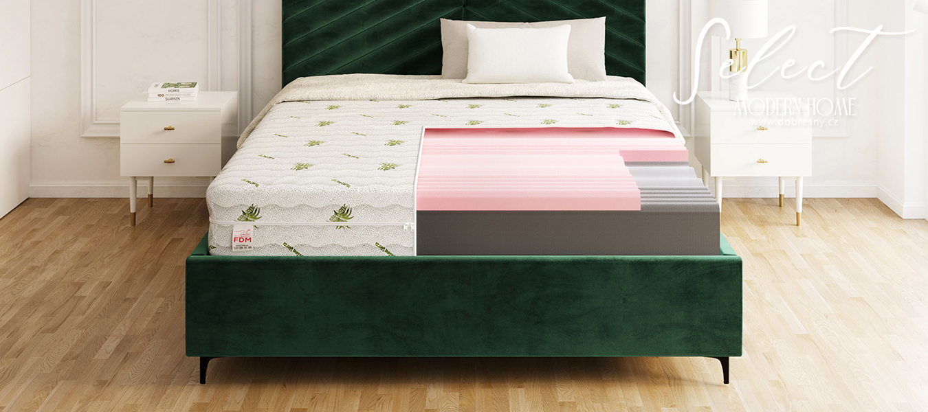 Pěnová matrace SELECT MAX ULTRA ALOE VERA 100x200 29 cm