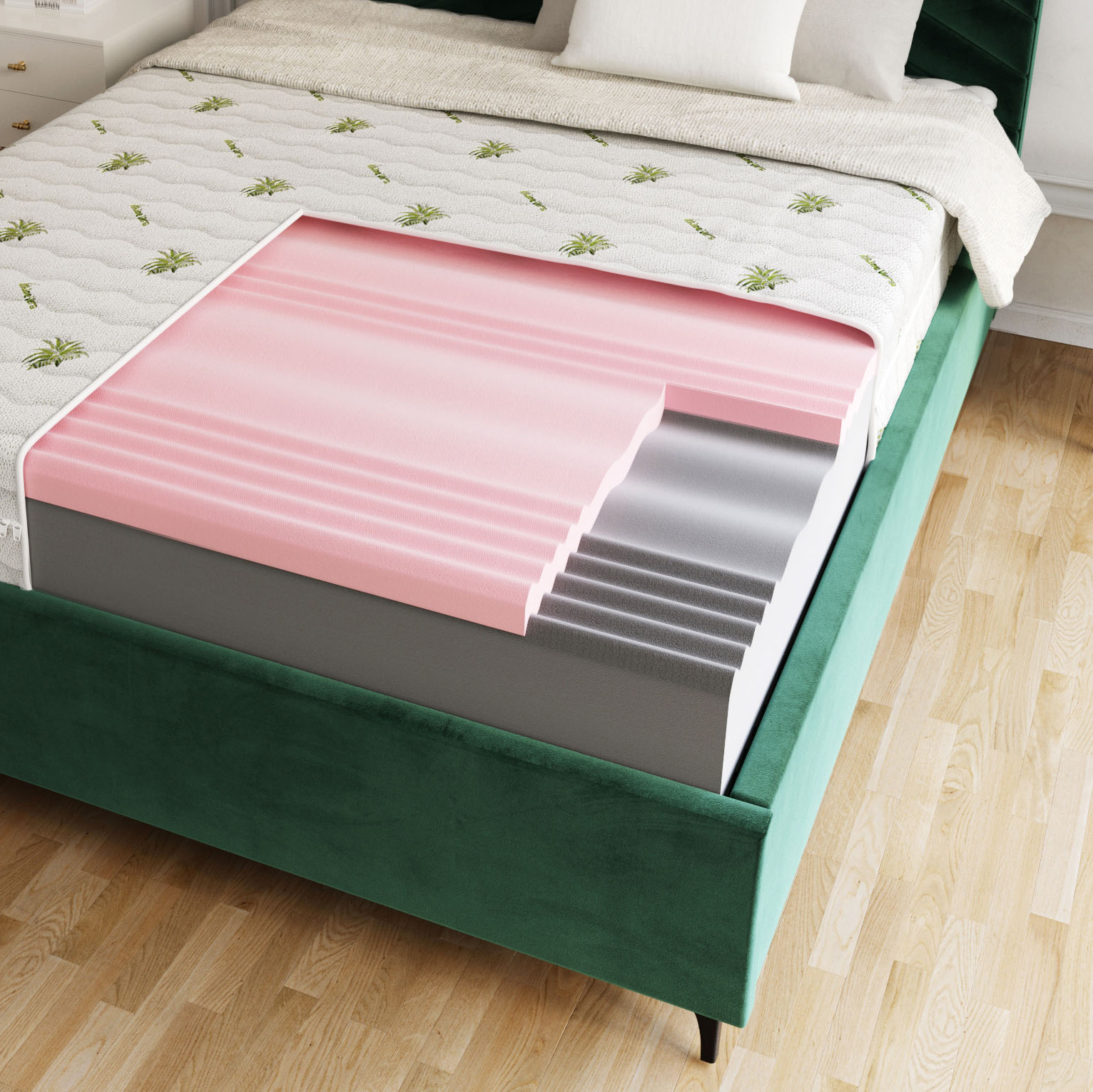 Pěnová matrace SELECT MAX ULTRA ALOE VERA 200x200 29 cm