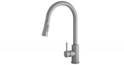 Kuchyňská baterie se sprchou TARU SLIM šedá