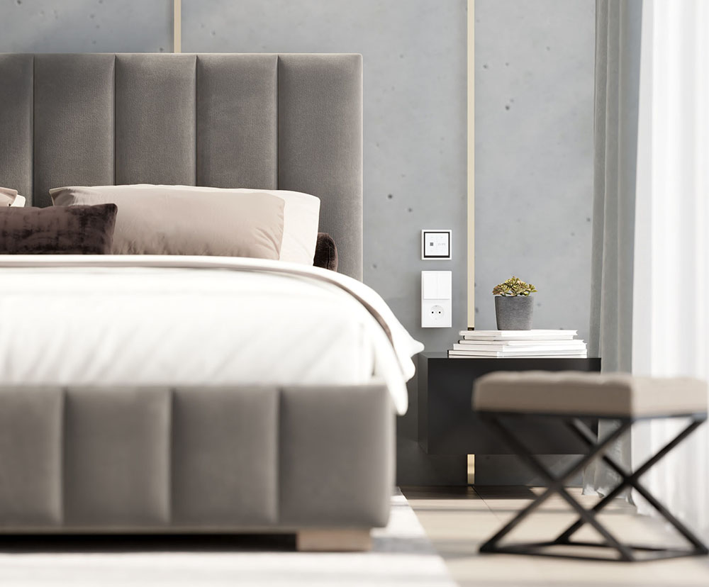 Čalouněná postel AUSTIN 120x200cm Tmavě šedá Paris s úložným prostorem kovový rošt