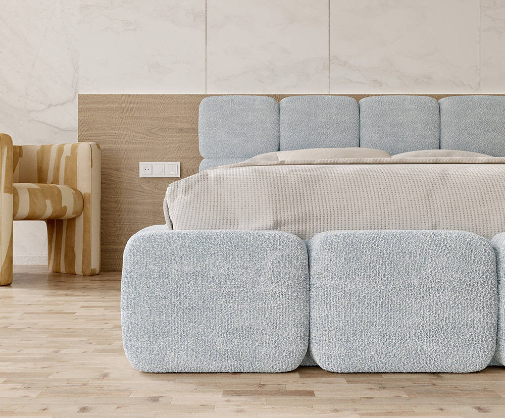 Čalouněná postel DELICATO 160x200 cm Tyrkysová Cleo s úložným prostorem kovový rošt