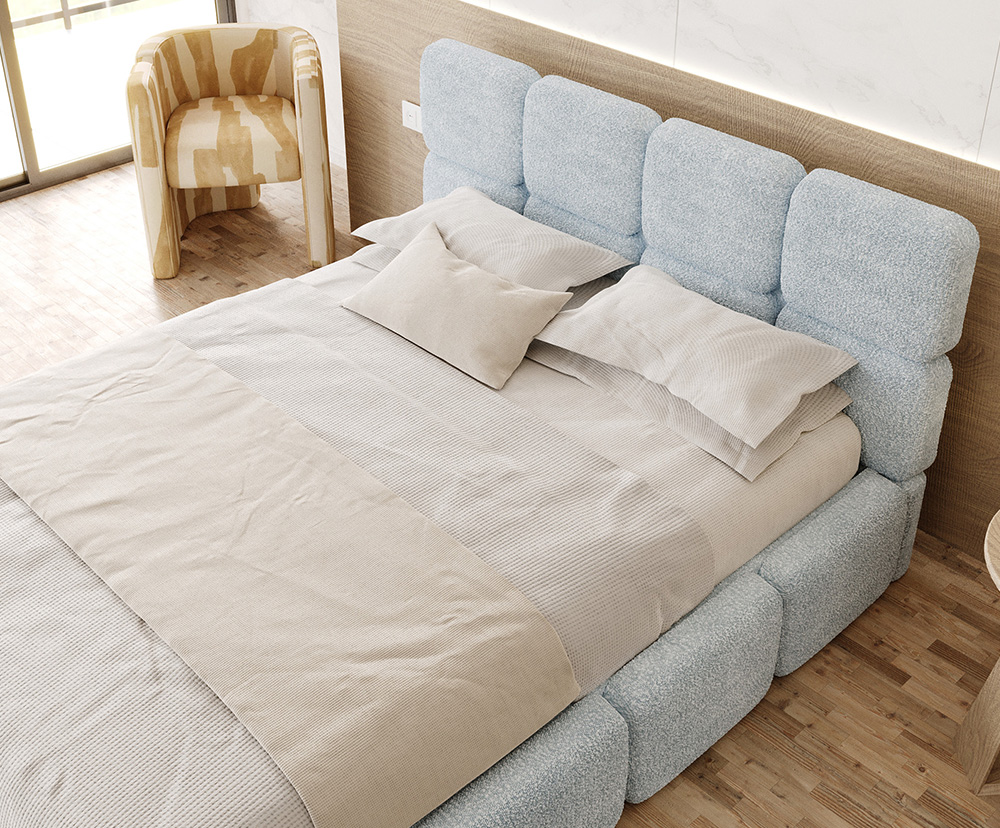 Čalouněná postel DELICATO 160x200 cm Tyrkysová Cleo s úložným prostorem kovový rošt