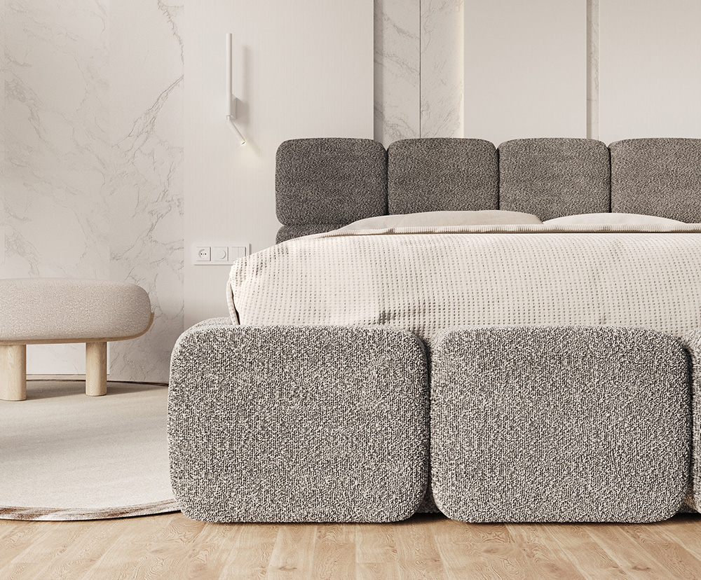 Čalouněná postel DELICATO 180x200 cm Tmavě šedá Cleo s úložným prostorem kovový rošt