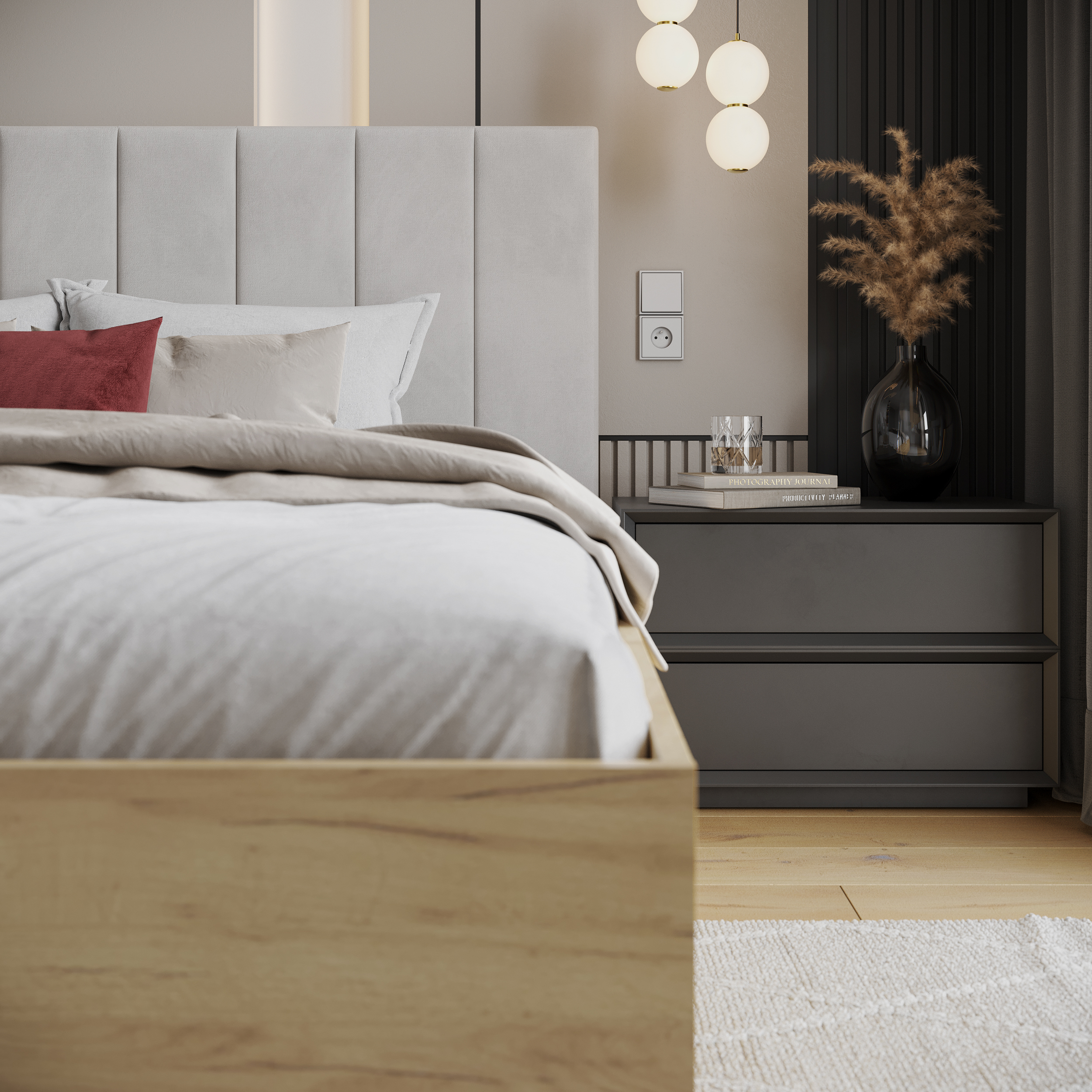 Čalouněná postel GRENADA 160x200 cm se zdvižným roštem bílá