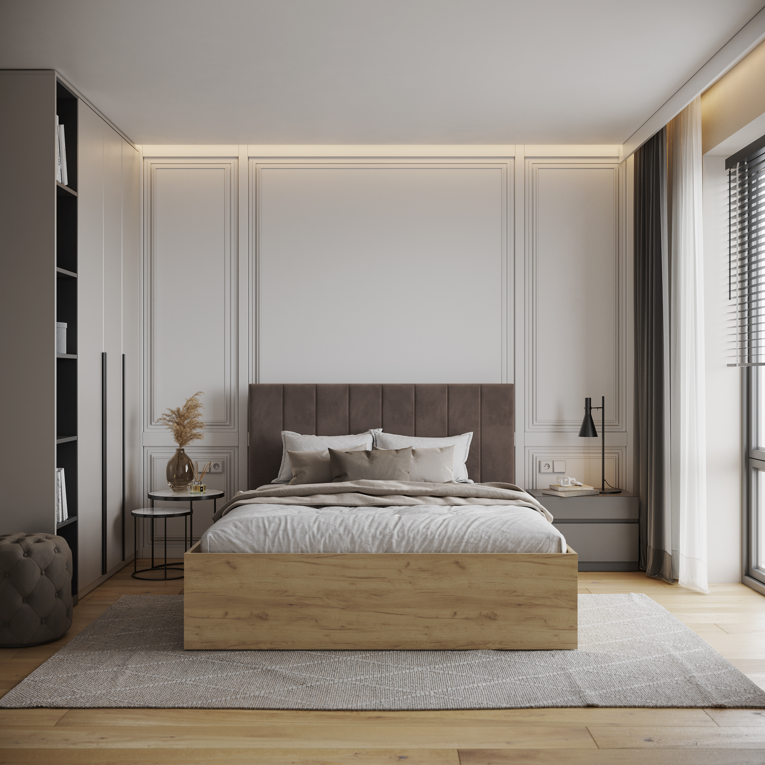 Čalouněná postel GRENADA 180x200 cm se zdvižným roštem hnědá