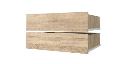 Sada zásuvek 2ks - Do šatních skříní s posuvnými dveřmi 120-200cm | Sonoma