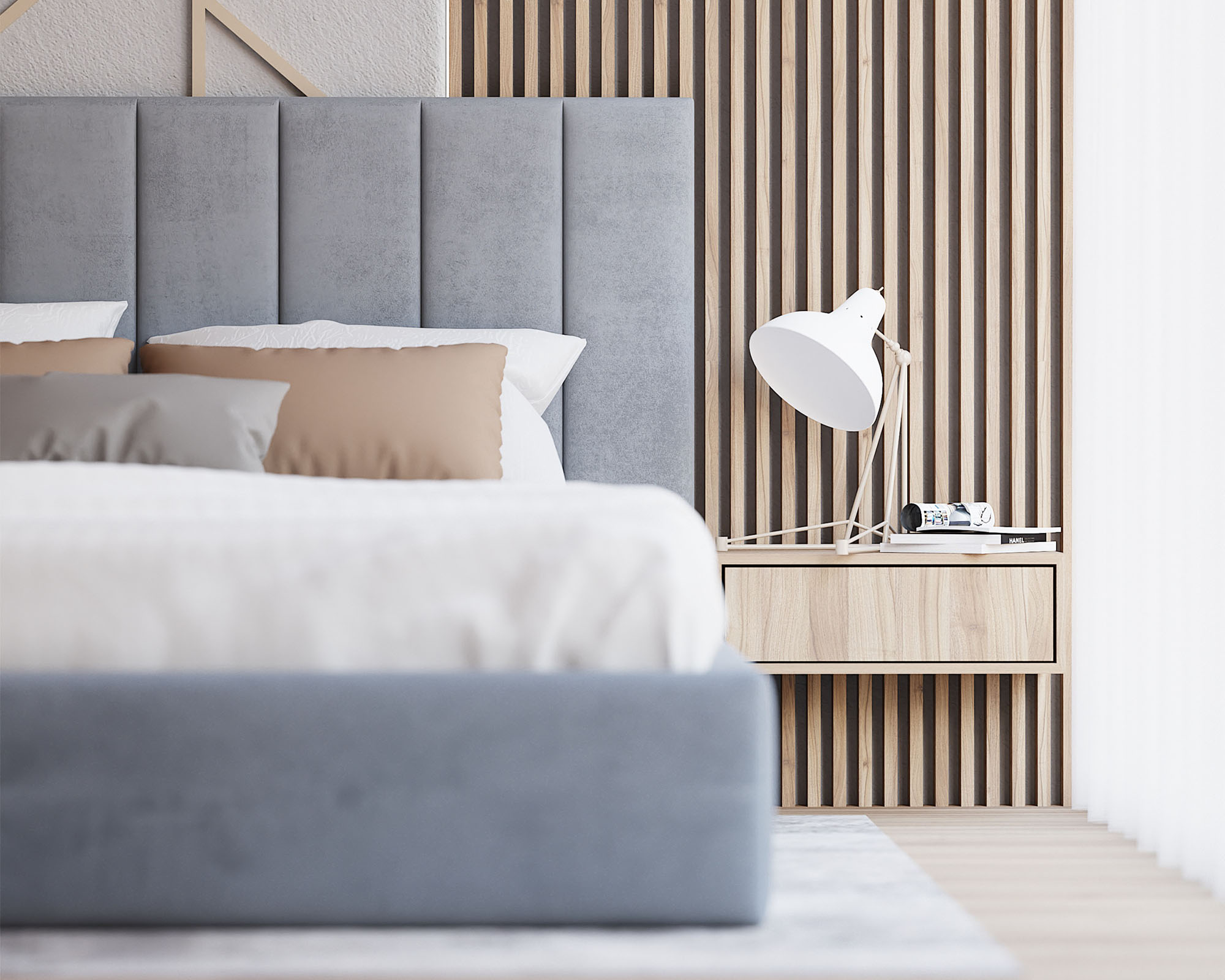 Čalouněná postel COLORADO 120x200 s kovovým zdvižným roštem ŠEDÁ TRINITY