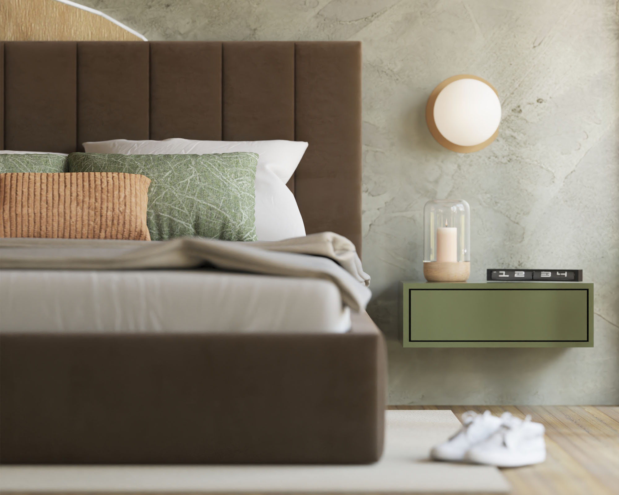 Čalouněná postel COLORADO 120x200 s kovovým zdvižným roštem HNĚDÁ TRINITY