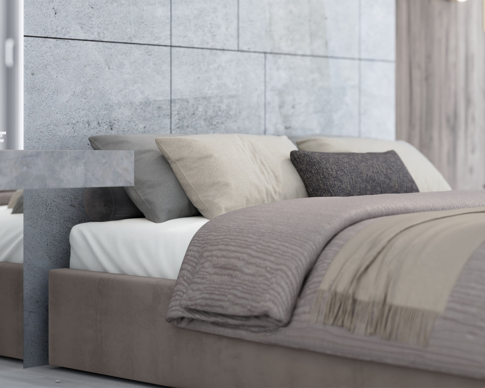 Čalouněná postel ORLANDO 120x200 Béžová PARIS s úložným prostorem kovový rošt