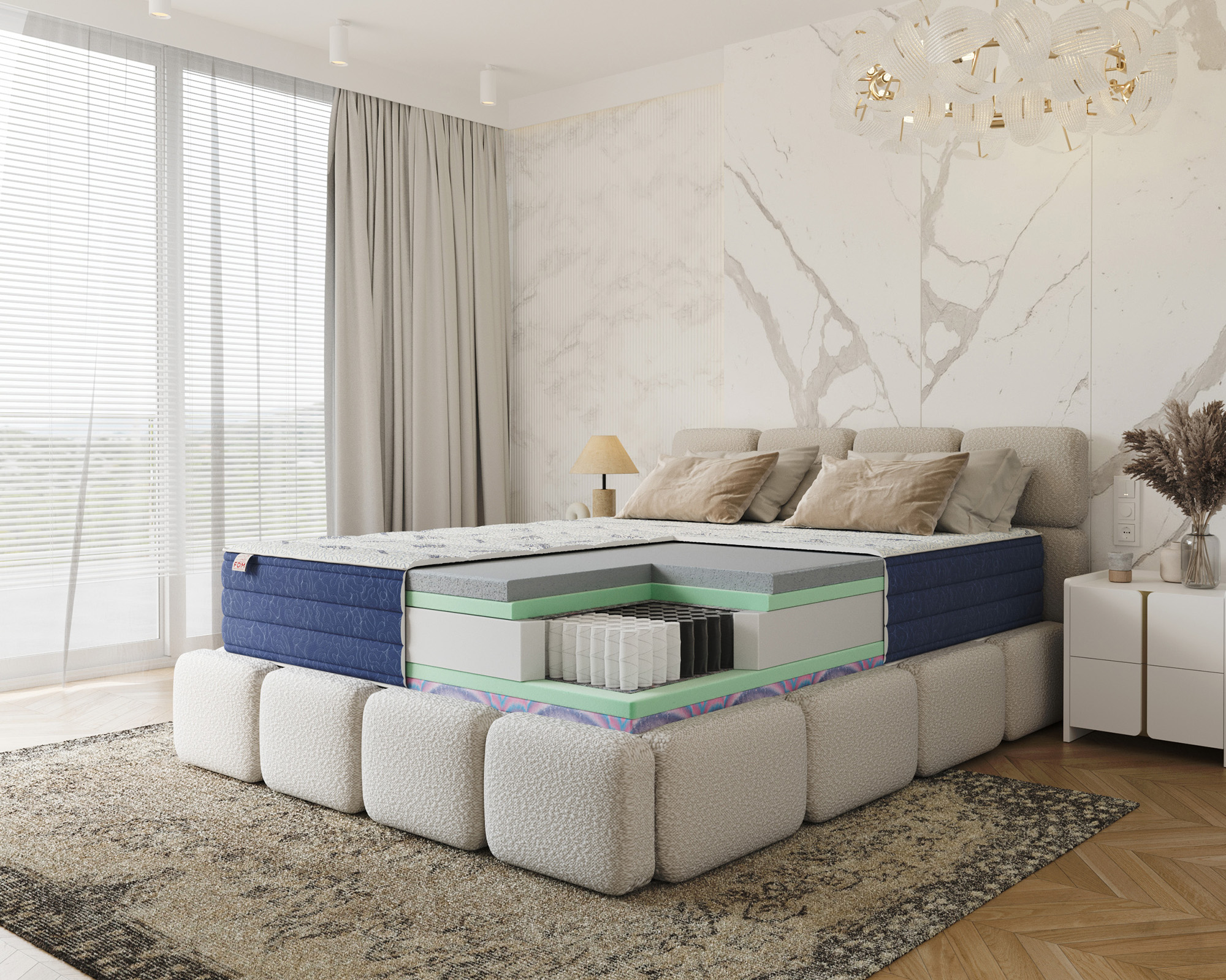 Taštičková matrace ZEN DUAL 140x200x29cm