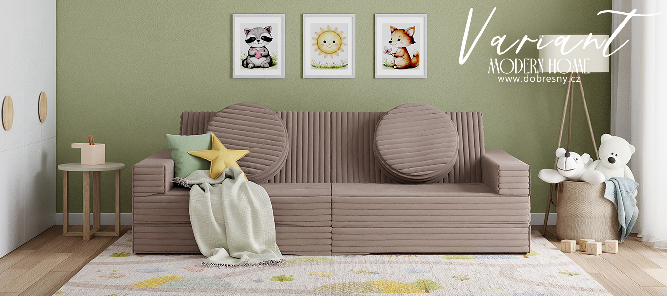Rozkládací pohovka VARIANT HNĚDÁ SZTRUKS 160x80