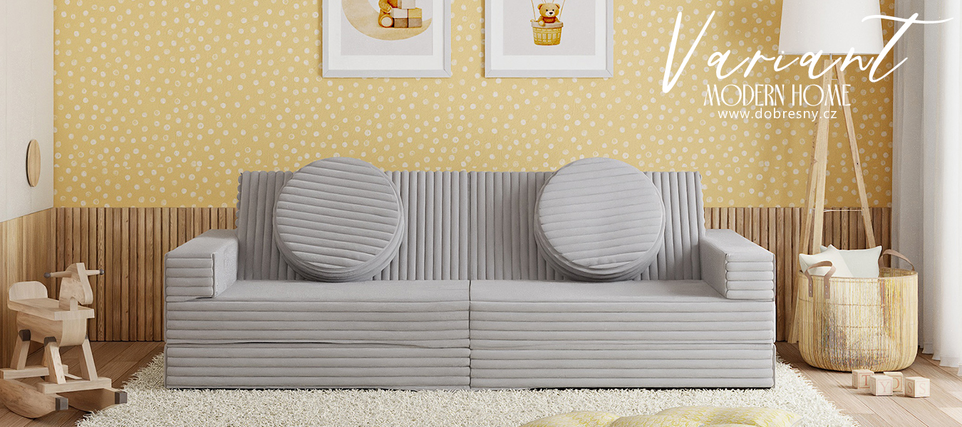 Rozkládací pohovka VARIANT ŠEDÁ SZTRUKS 160x80