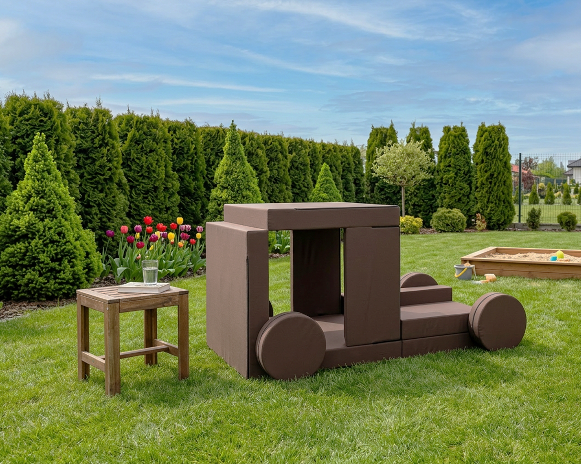 Rozkládací pohovka VARIANT HNĚDÁ voděodoná 160x80