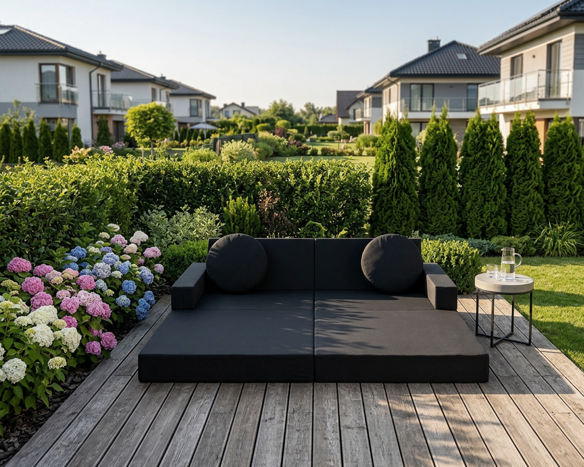 Rozkládací pohovka VARIANT ČERNÁ voděodoná 160x80