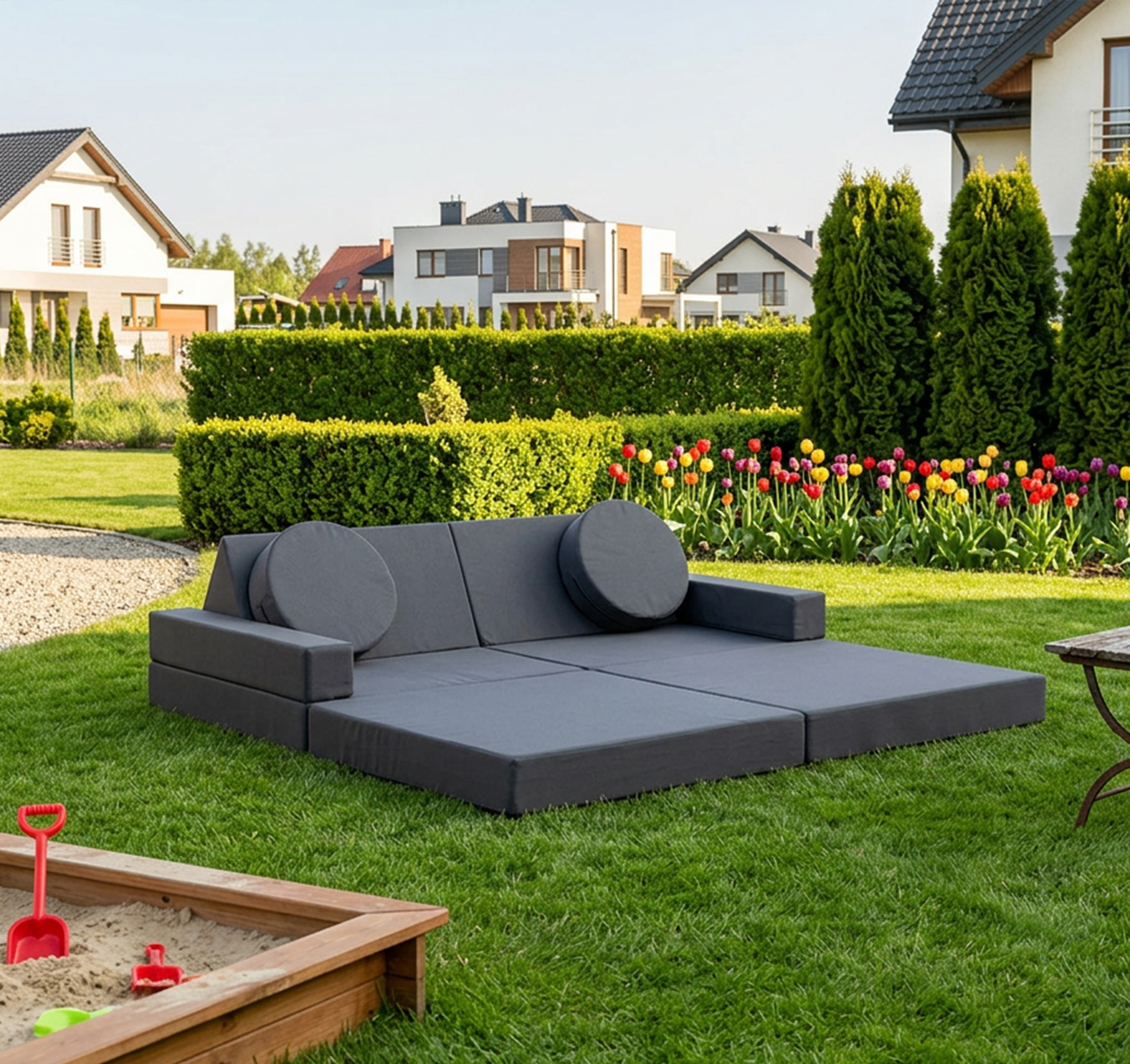 Rozkládací pohovka VARIANT ŠEDÁ voděodoná 160x80