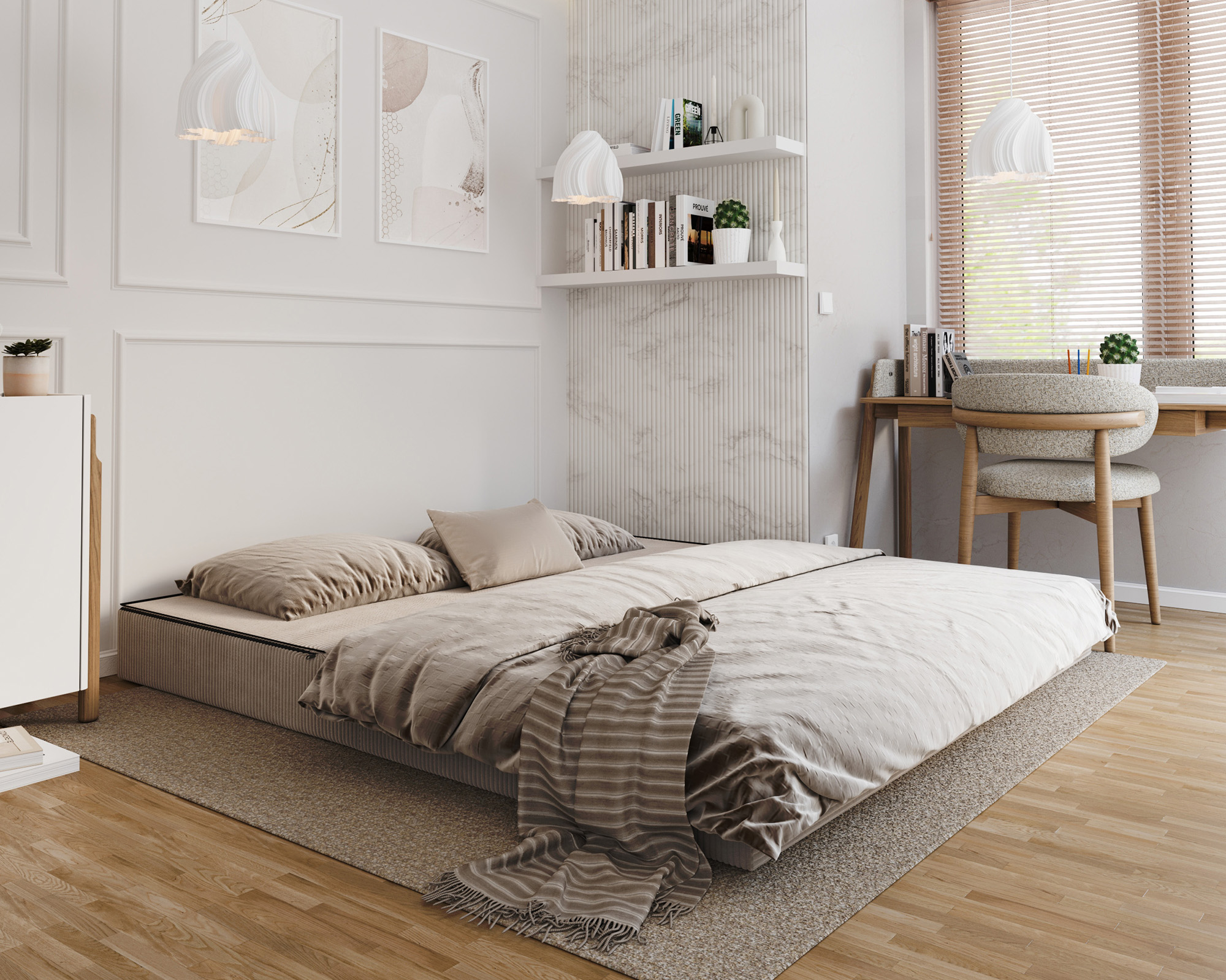 Rozkládací pohovka AVIO BÉŽOVÁ SZTRUKS 200x200