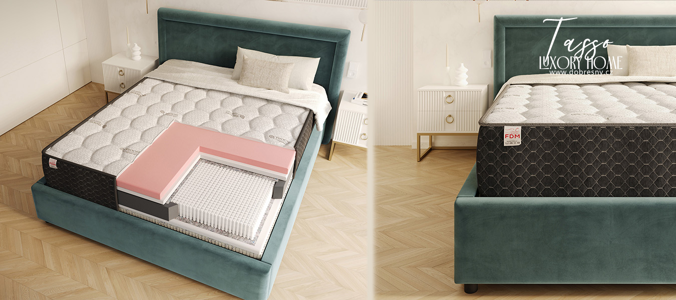 Taštičková matrace TASSO TENCEL 80x200x24cm